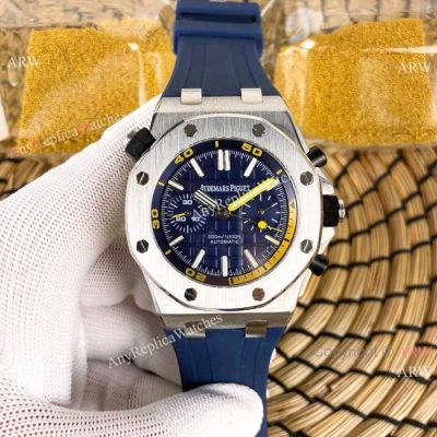 Replica Audemars Piguet Watches Royal Oak Offshore Diver Automatic watches SS Blue Face
